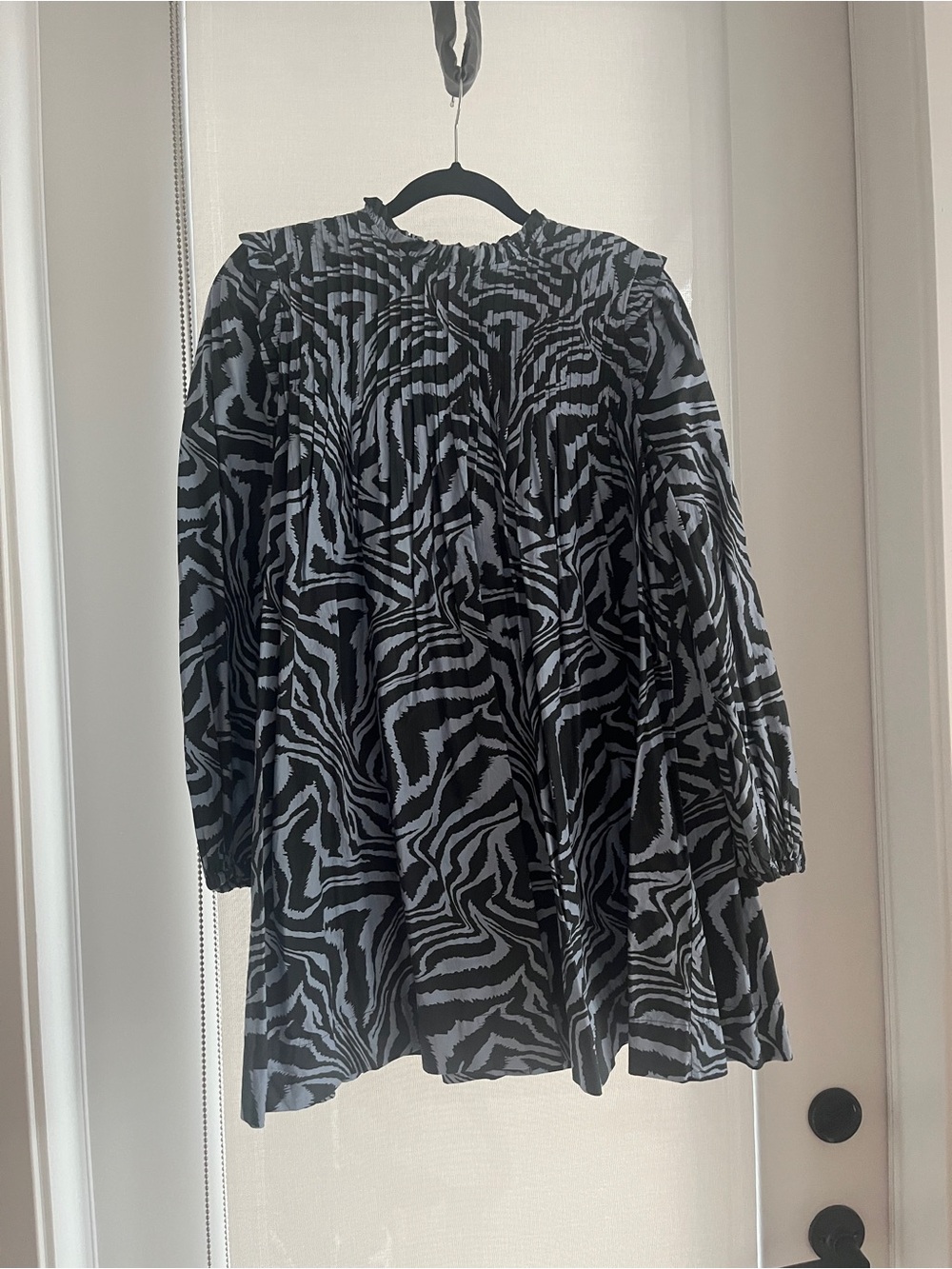 Ganni Zebra Print Mini Dress